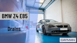 How to check the drains are clear on your BMW Z4 E85 [upl. by Suriaj]