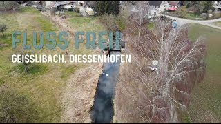 Rückbau des alten Mühlewehrs im Geisslibach in Diessenhofen TG [upl. by Nylevol330]