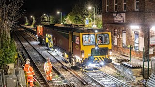 Colas Rail DR 73908 in action Tamping 040324 [upl. by Bastian]