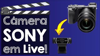 COMO FAZER LIVE STREAMING USANDO CAMERAS SONY COMO WEBCAM USB TUTORIAL By Vinicio Marzano PT  BR [upl. by Neelak]