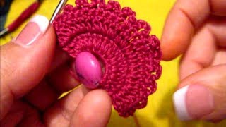 Crochet Beaded Fan Earrings Tutorial [upl. by Rotberg702]