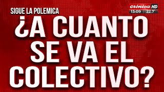 Sigue la polémica ¿Cuánto costaría el boleto de colectivo sin subsidios [upl. by Ysor]