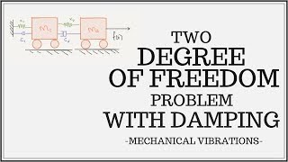 Two Degree of Freedom 2DOF Problem With Damping  Equations of Motion EOMs [upl. by Cyrilla]