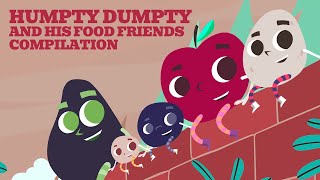 Humpty Dumpty Compilation  Animated story and nursery rhyme for kids [upl. by Sparkie22]