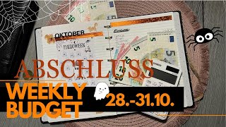 🎃28  3110 📊 I 𝐌𝐨𝐧𝐚𝐭𝐬𝐚𝐛𝐬𝐜𝐡𝐥𝐮𝐬𝐬 I echte Einnahmen amp Ausgaben I Weekly Budget [upl. by Nnaoj]