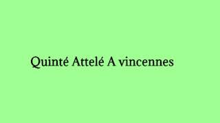 pronostic Quinté de 260221 A vincennes solide pronostic €€\u00100 VIP pronostic [upl. by Haldis]