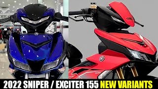 2022 YAMAHA SNIPER  EXCITER 155 VVA New Variants First Look amp Walkaround [upl. by Ronnoc206]