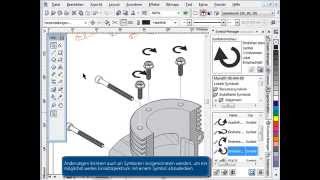 Corel DESIGNER VideoTipp Symbole verwenden [upl. by Ahsercal]