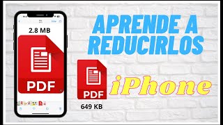 Cómo Reducir Archivos PDF en el iPhone [upl. by Nilatak]