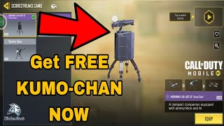 How to Get FREE KUMOCHAN in Cod Mobile 2024  Sentry Gun ScoreStreak Gift From Kurohana Corporation [upl. by Rizan914]