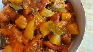 Negosyo Recipe Ideas Chicken Afritada Kusina Ni Bibay Tutorial [upl. by Brennen]