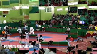 Porprov Sumbar XIV  Taekwondo Championship  Male 58kg [upl. by Erme473]