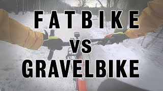 FATBIKE VS GRAVELBIKE the commute challenge [upl. by Maria]