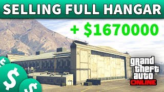 GTA 5 Selling Full Hanger Narcotics  HOW TO SELL YOUR HANGAR IN GTA 5 ONLINE Solo Session [upl. by Aneeuq512]