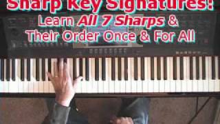 Sharp Key Signatures Learn All 7 Sharps amp Their Order Once amp For All [upl. by Eddi]