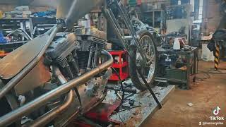 Heron cycles sportster 1200 chopper build [upl. by Cello823]