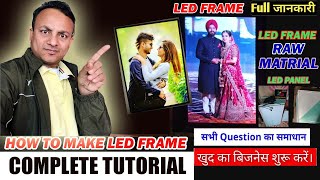 How to Make an LED Photo Frame School Project  LED Panel design photo [upl. by Nissensohn]