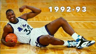 Rookie of the Year Shaquille ONeal 1992 93 Full Season Highlights [upl. by Cole]