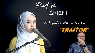 Putri Ariani  Traitor Cover  First Time Reacting To She sang it with conviction [upl. by Jori106]