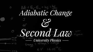 Adiabatic Change and the Second Law of Thermodynamics  University Physics [upl. by Misa]