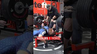 BENCH PR FINALLY shorts benchpress powerlifting [upl. by Fullerton]