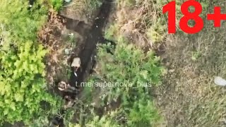 Ukraine War  Ukrainian Drone Drops Grenade On Russian Soldiers Drone Footage 18 [upl. by Adorne106]