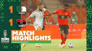 HIGHLIGHTS  Algeria vs Angola  ملخص مباراة الجزائر وانجولا 11 TotalEnergiesAFCON2023 [upl. by Carmelina922]