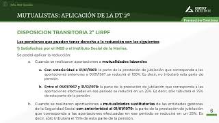 Curso Bonificación y reclamaciones de Mutualistas Disposición Transitoria 2ª LIRPF [upl. by Calen974]