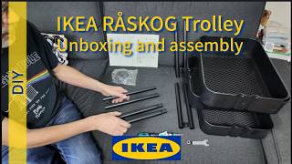 IKEA RÅSKOG Trolley 90333976  Unboxing and assembly [upl. by Bora]