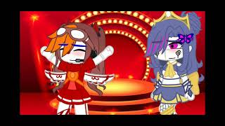 circus baby jealous of springtrap OwO Gacha club Ballora x Circus Baby [upl. by Orthman]