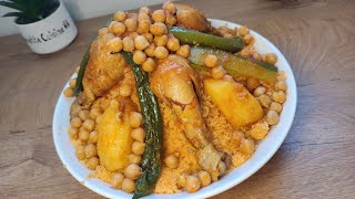 Recette du couscous tunisien facile à réaliser [upl. by Drarreg]