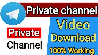 Telegram Private Channel Video Download  How to download telegram private group video [upl. by Aneehsit]