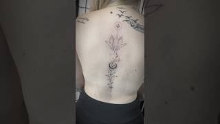 Fineline back tattoo [upl. by Omissam]