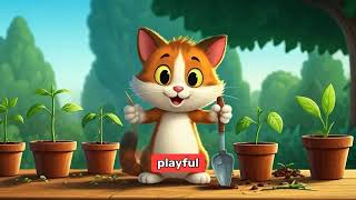 Max the Mischievous Cat Plants a Garden  Learn About Growing Plants 🌼 [upl. by Notfa]