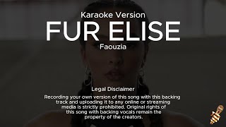 Faouzia  Fur Elise Karaoke Version [upl. by Yarezed]