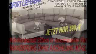 BETTSOFA SchlafCOUCH Sofa COuch Wohnlandschaft polsterECKe Bettfunktion [upl. by Nyvrem]