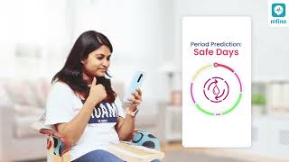 Know Safe Days to Avoid Pregnancy Using the FREE Period Tracker on MFine [upl. by Aerdnaxela]