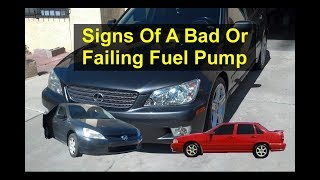 Bad fuel pump How to tell if your car has a bad weak or failing fuel pump Top 5 symptoms  VOTD [upl. by Marybelle]