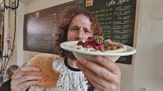 Probando comida callejera en ISRAEL 🇮🇱 [upl. by Antonie]