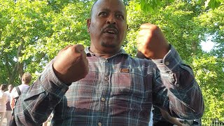 Ethiopian Man Claims They Will Take Over the Sea and Somalia Soon  Speakers Corner [upl. by Itsirhc]