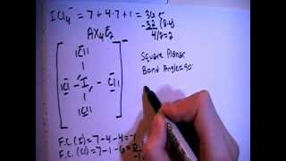 Tetrachloroiodate Ion ICl4  Lewis Dot Structure [upl. by Eigna]