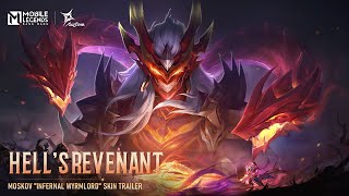 Hells Revenant  Moskov quotInfernal Wyrmlordquot  Skin Trailer  Mobile Legends Bang Bang [upl. by Aronid232]