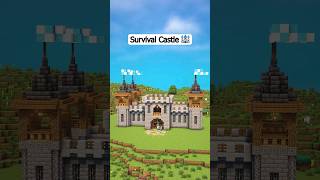 Minecraft Survival Castle 🏰 shorts [upl. by Trevor]