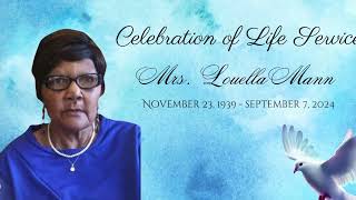 Celebration of Life Service for Mrs Louella Mann [upl. by Alyakcim202]