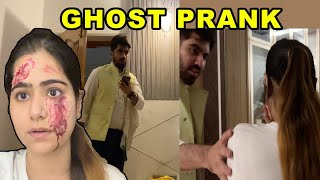 GHOST PRANK ON HUSBAND PRANK GONE WRONG NISHI ATHWANI [upl. by Koosis517]