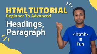 html bangla tutorial 13  Heading  paragraph [upl. by Morganica]