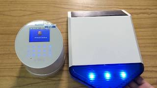 Kerui W2 wifi alarm how to add solar siren SJ1 [upl. by Assirem674]