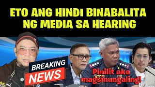 ETO ANG HINDI BINABALITA NG MEDIA SA HEARING [upl. by Eibbob]