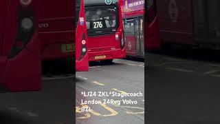 LJ24 ZKLStagecoach London 24Reg Volvo BZL busspotting londonbus travel [upl. by Ferd]