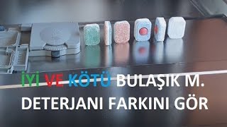 Kaliteli Ve Kalitesiz Tablet Bulaşık Makinesi Deterjanları Arasındaki Fark  Geschirrspülmittel [upl. by Laurene]